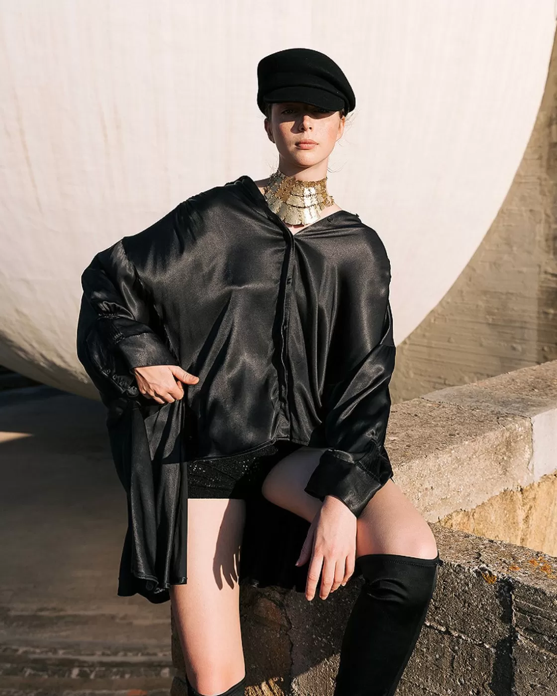 Mes Demoiselles Paris Chemises & Tops>Blouse Suram Noir