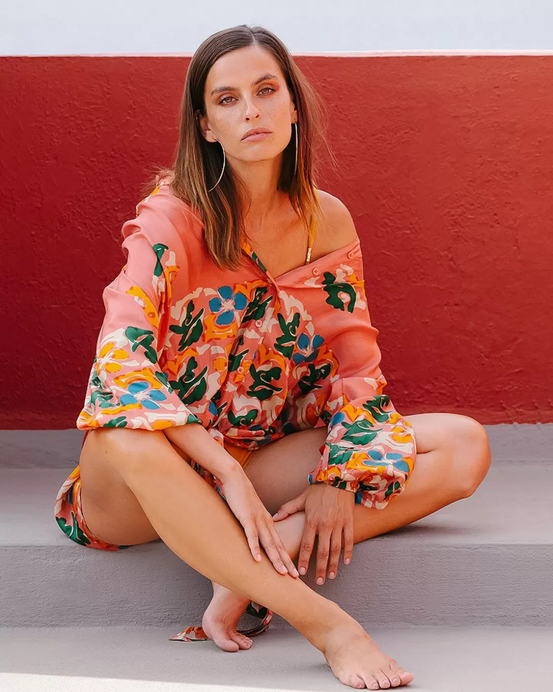 Mes Demoiselles Paris Chemises & Tops>Chemise Wappa Imprime Fleuri