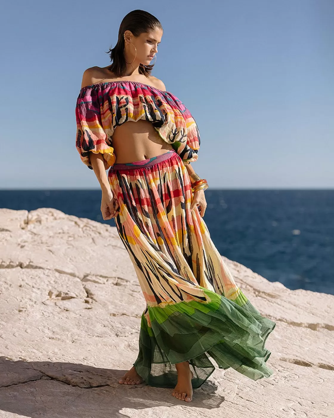 Mes Demoiselles Paris Robes & Jupes>Jupe Sonoran Multicolore
