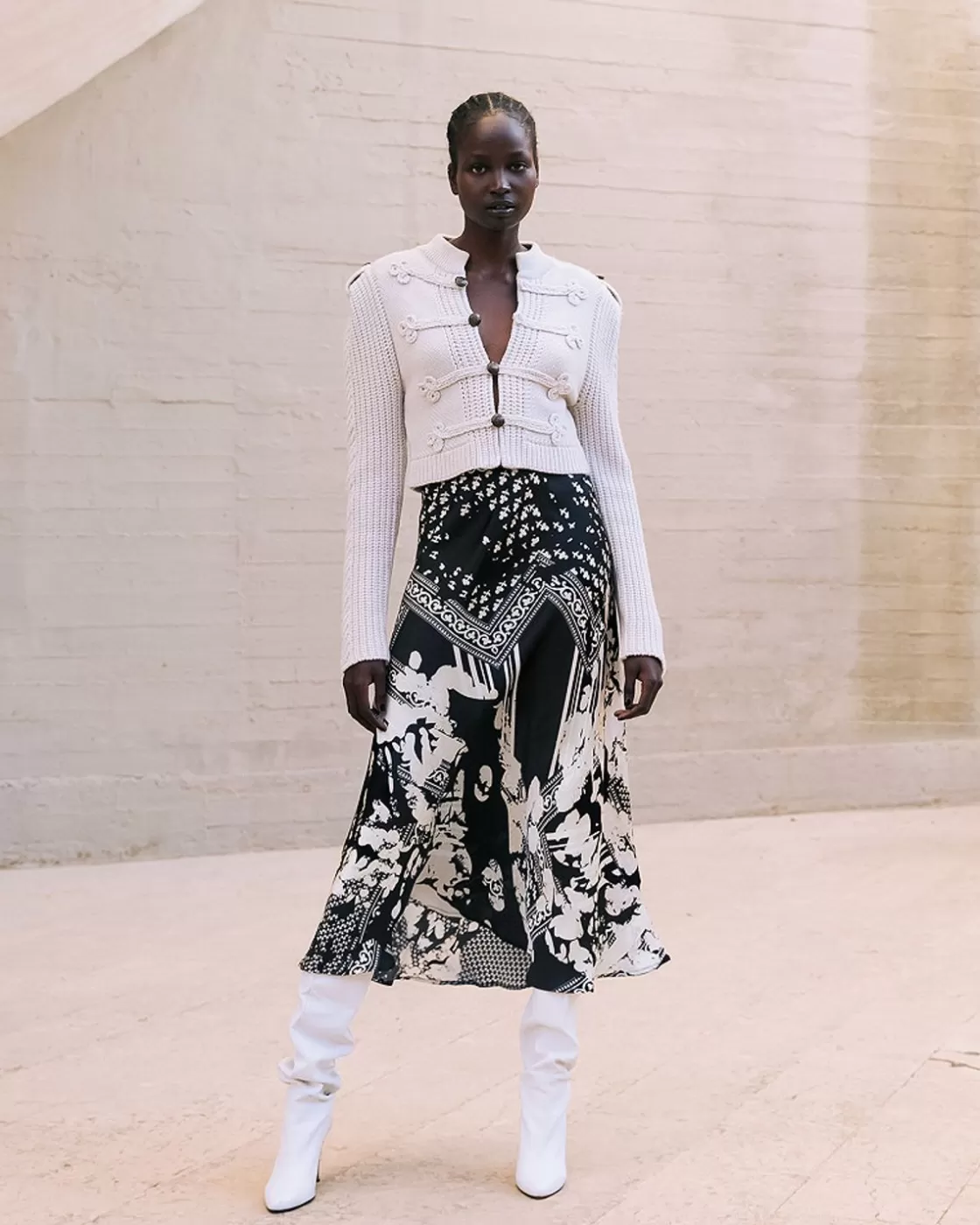 Mes Demoiselles Paris Robes & Jupes>Jupe Wada Noir / Blanc
