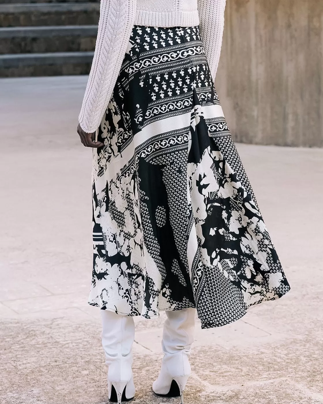 Mes Demoiselles Paris Robes & Jupes>Jupe Wada Noir / Blanc