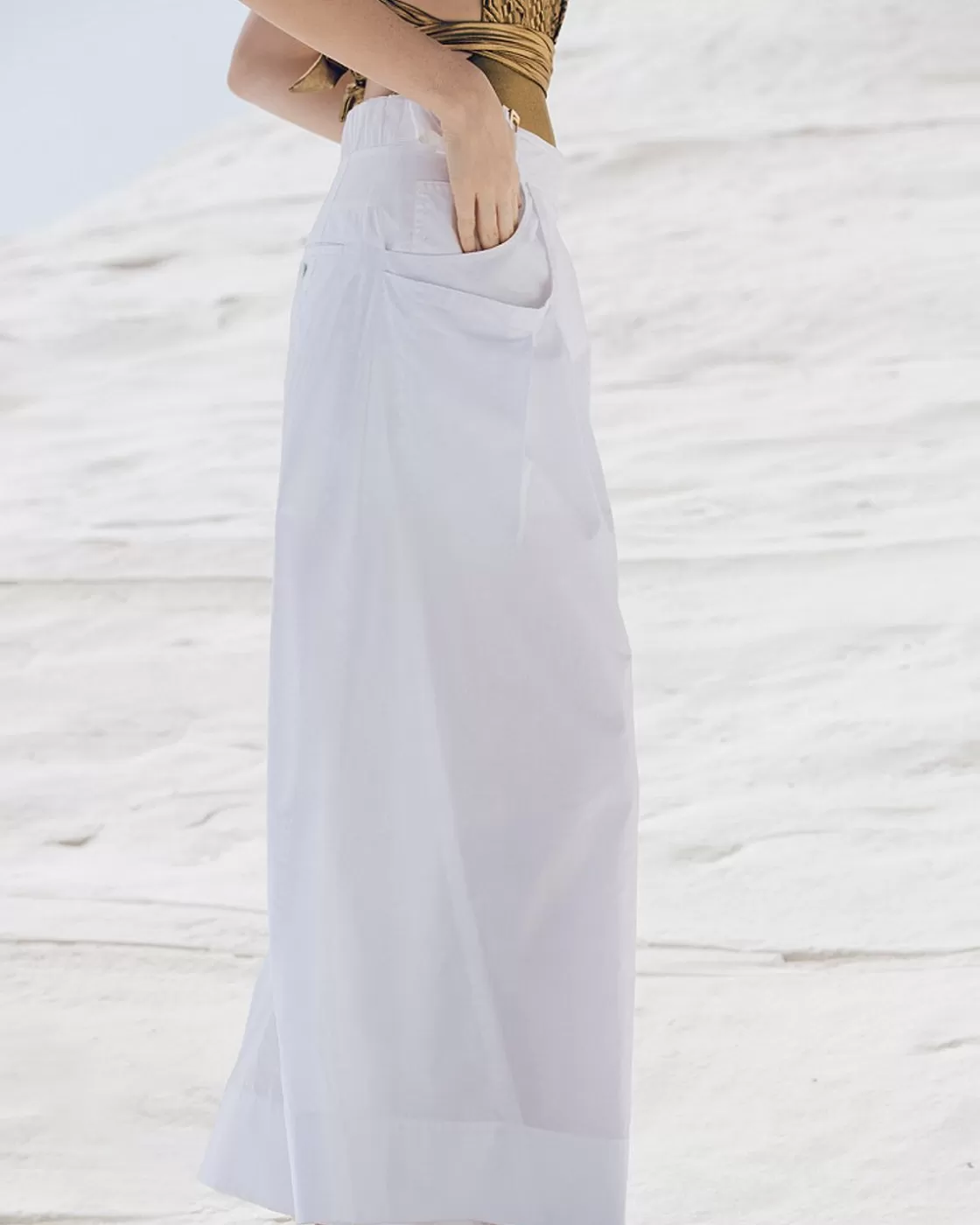 Mes Demoiselles Paris Pantalons>Pantalon Paline Blanc