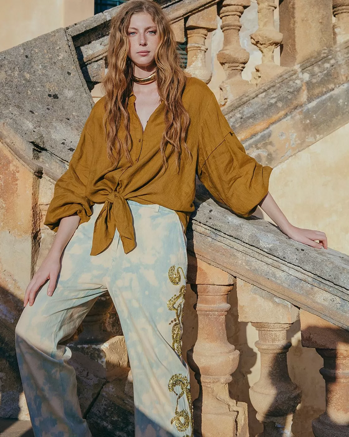 Mes Demoiselles Paris Pantalons>Pantalon Ukil Bleu