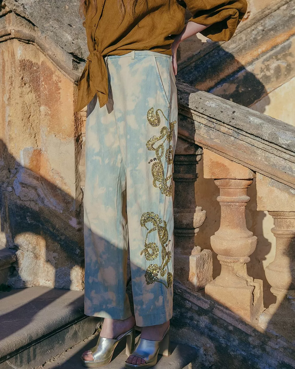 Mes Demoiselles Paris Pantalons>Pantalon Ukil Bleu