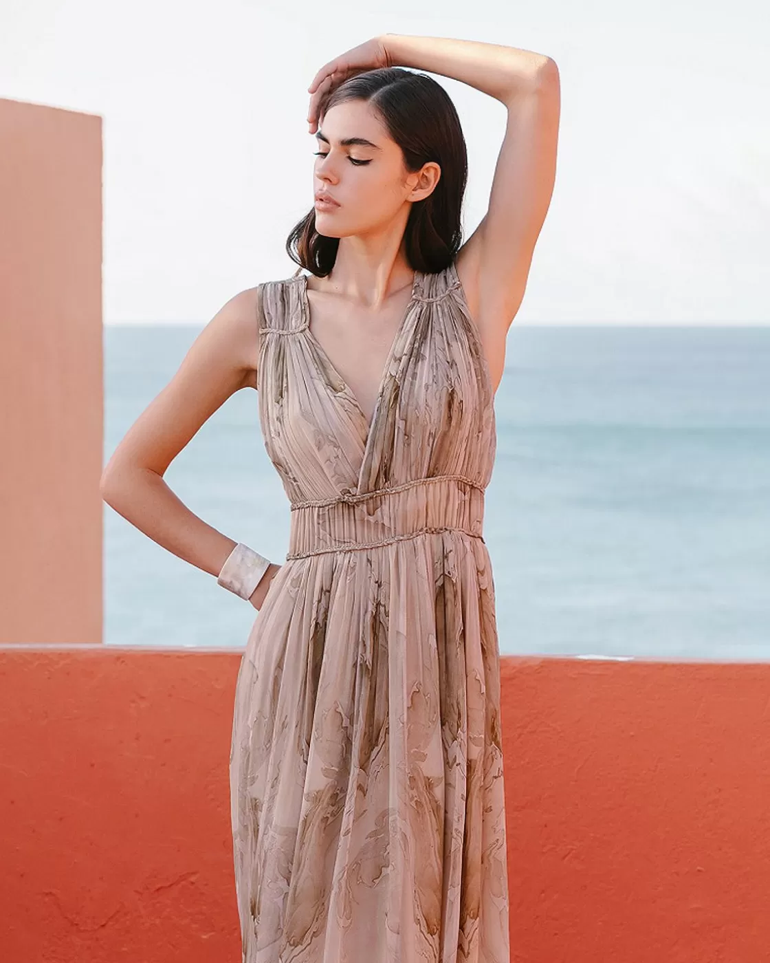Mes Demoiselles Paris Robes & Jupes>Robe Cassia Bois Texture