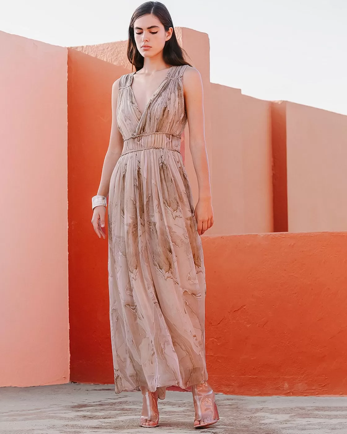Mes Demoiselles Paris Robes & Jupes>Robe Cassia Bois Texture