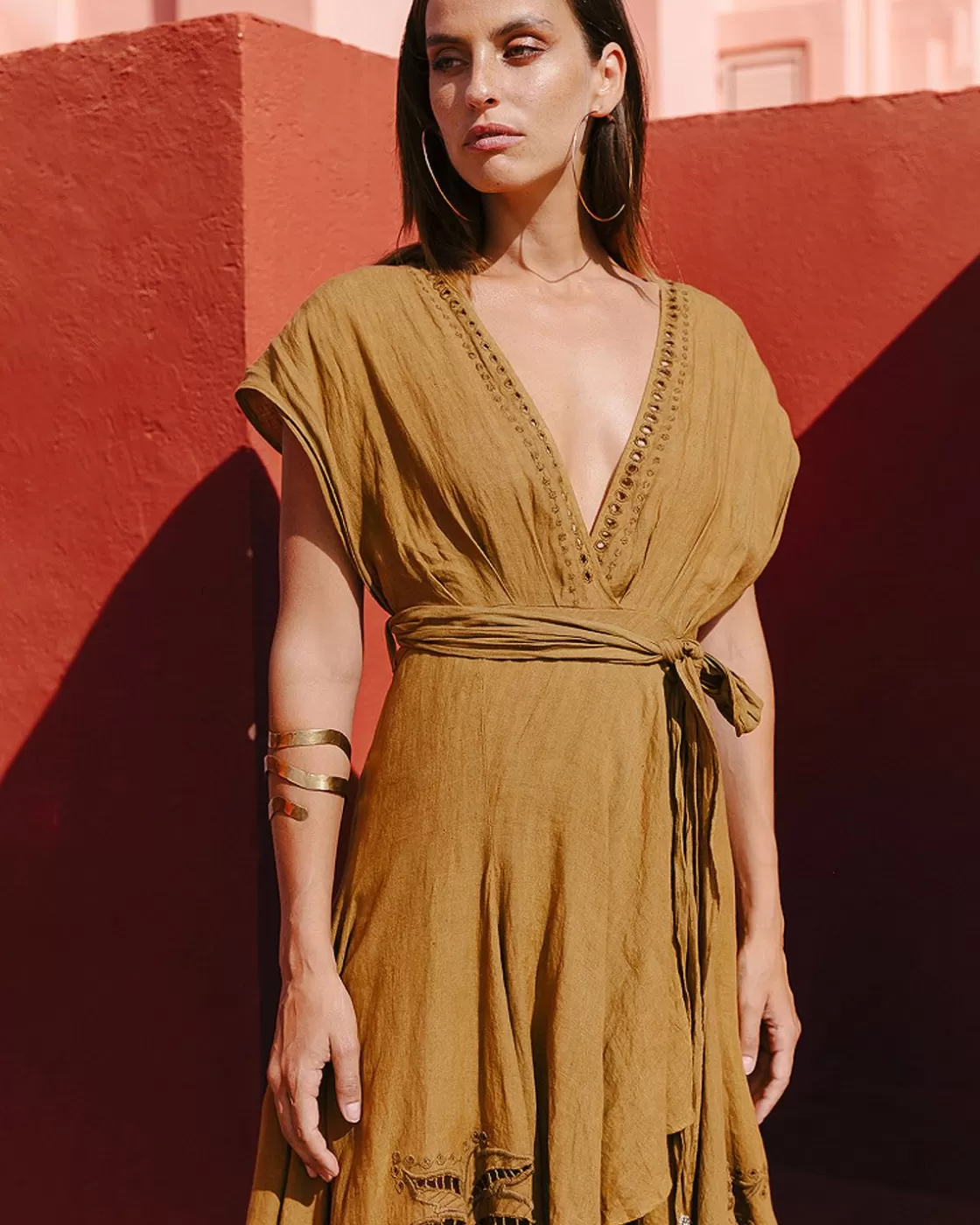 Mes Demoiselles Paris Robes & Jupes>Robe Doperni Olive