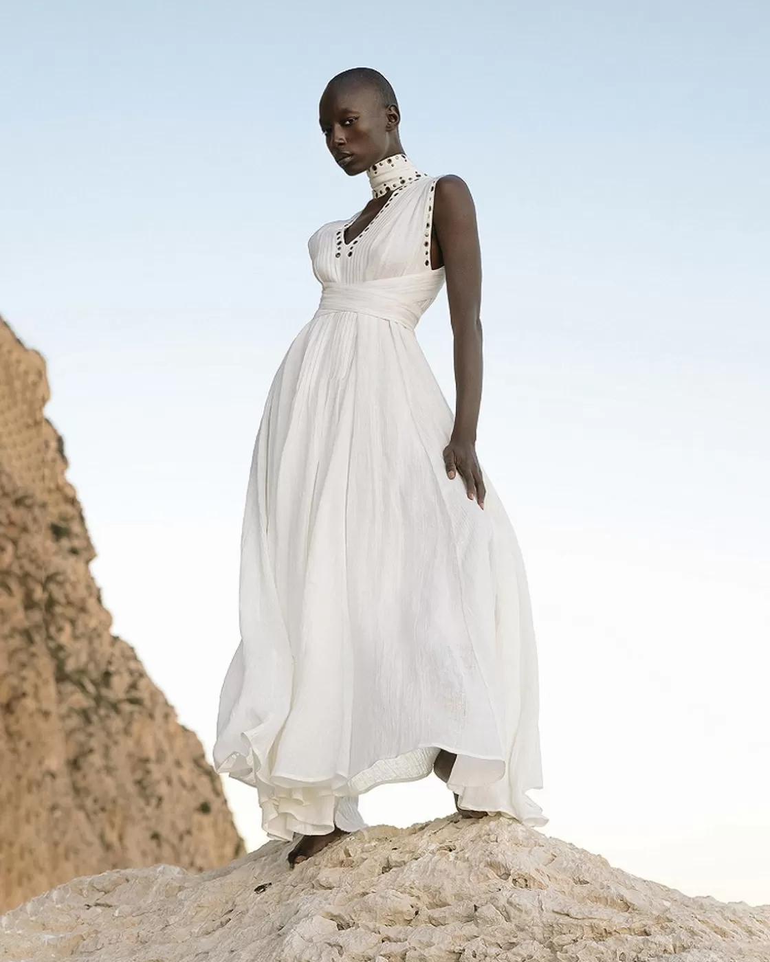 Mes Demoiselles Paris Robes & Jupes>Robe Galla Blanc Casse