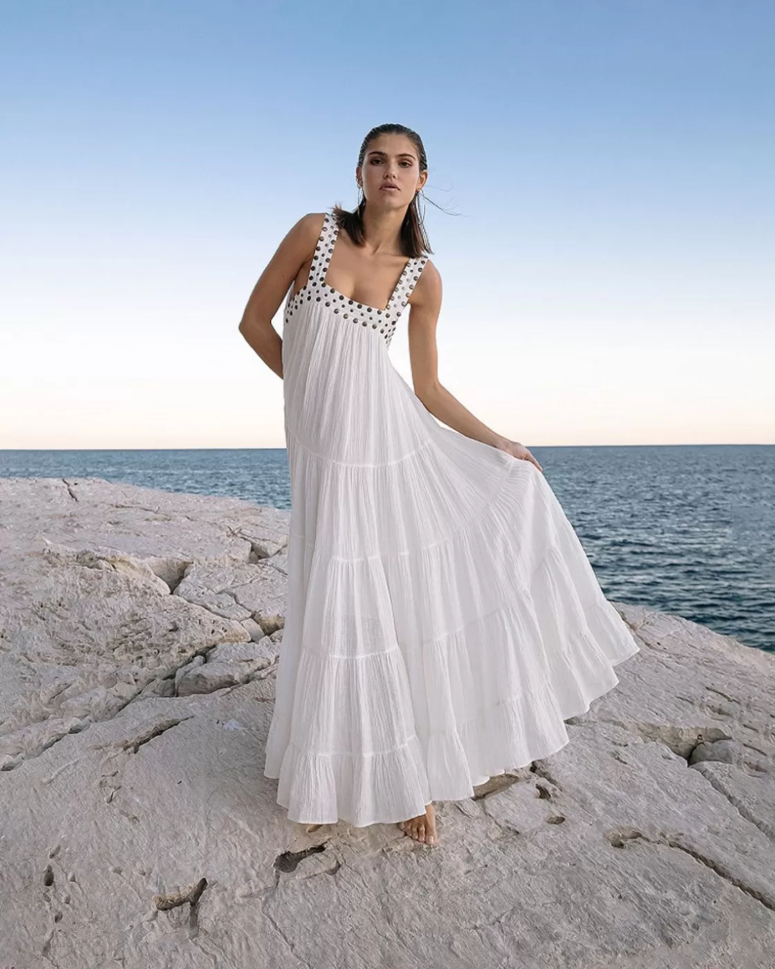 Mes Demoiselles Paris Robes & Jupes>Robe Gigi Blanc Casse