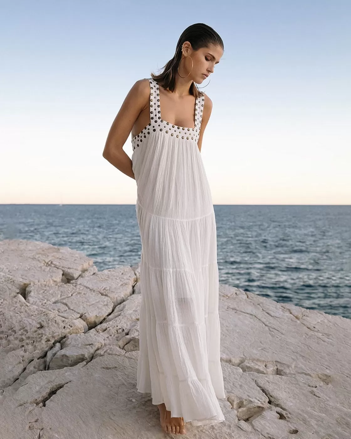 Mes Demoiselles Paris Robes & Jupes>Robe Gigi Blanc Casse