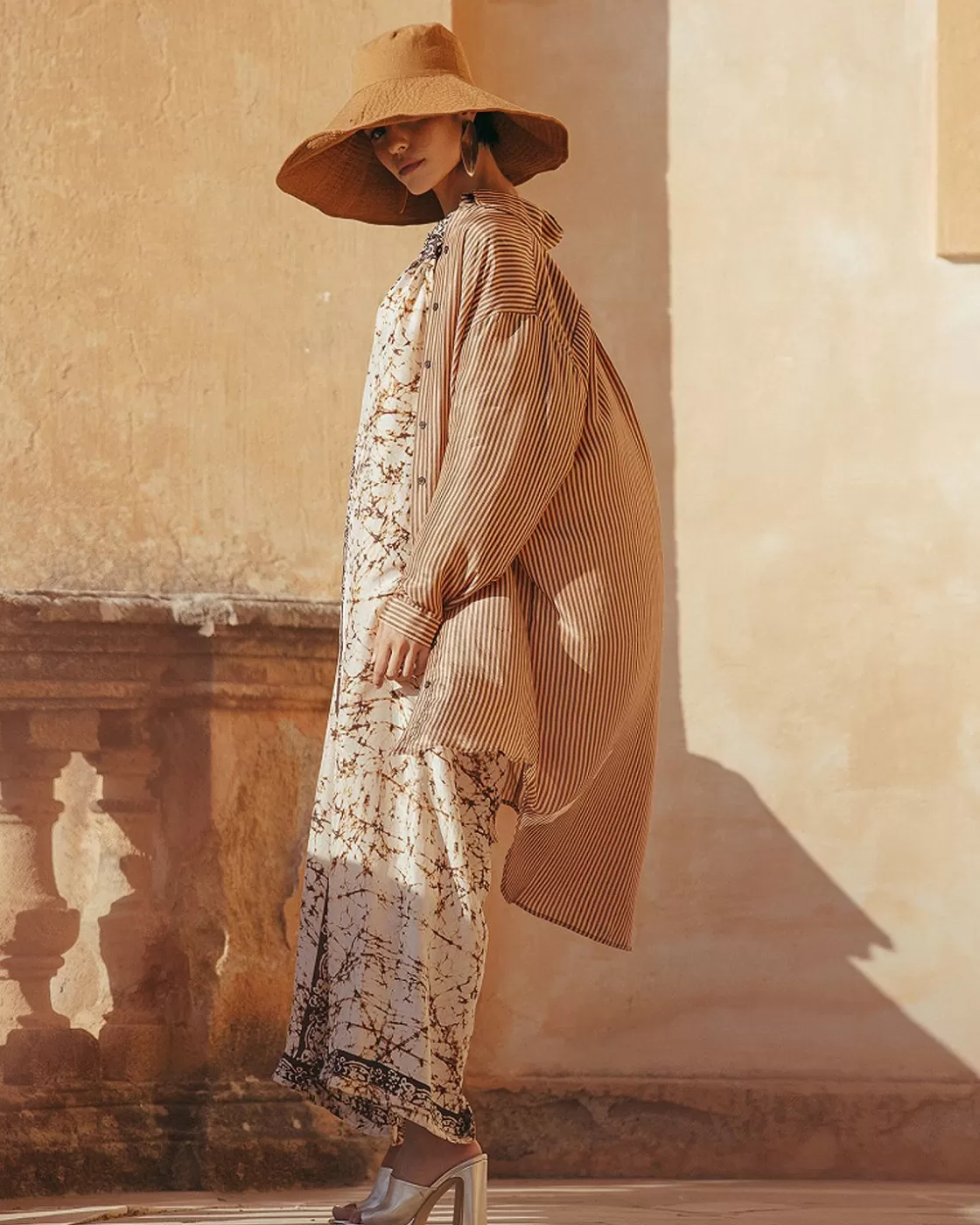 Mes Demoiselles Paris Robes & Jupes>Robe Hiva Terre / Chocolat