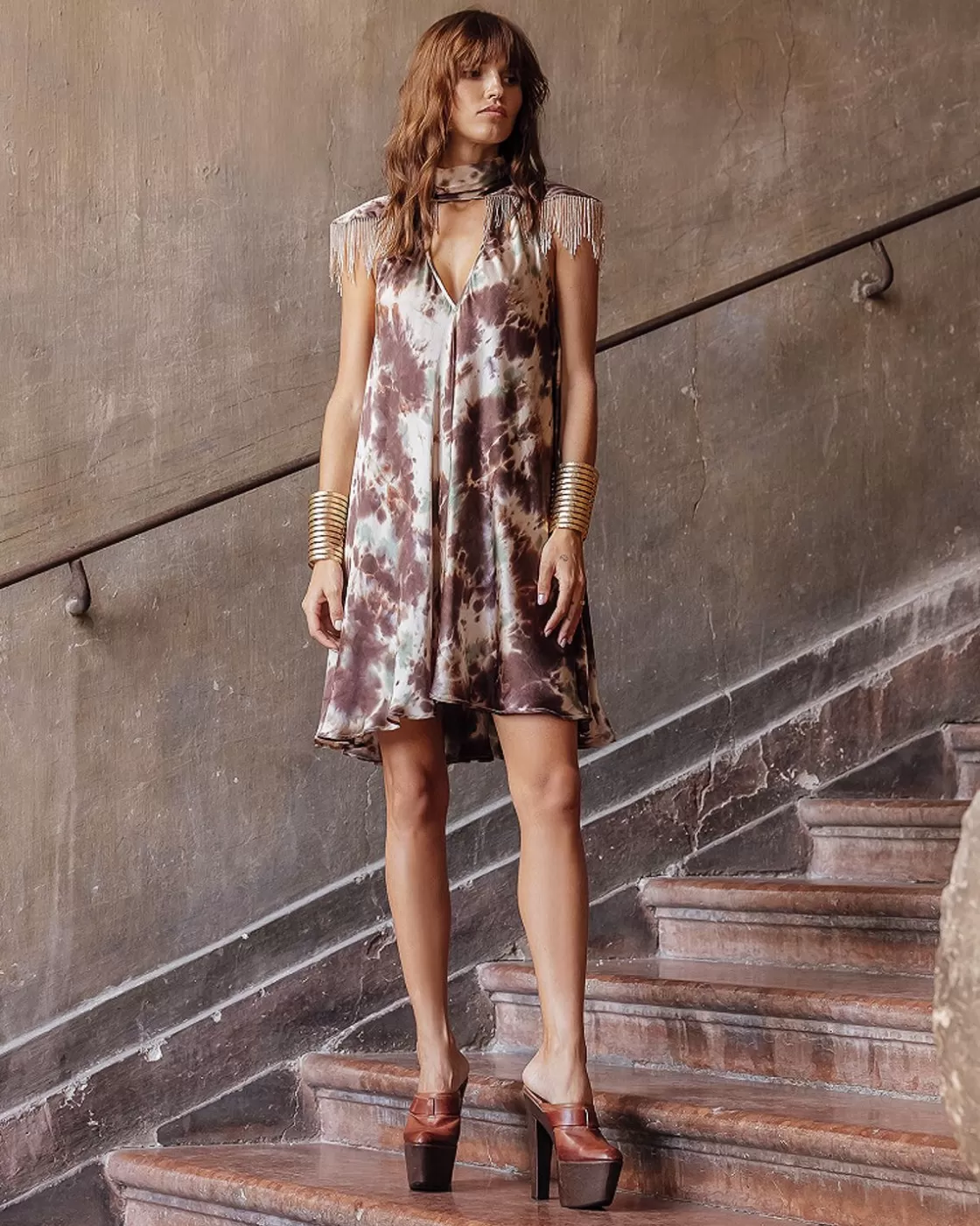 Mes Demoiselles Paris Robes & Jupes>Robe Moho Teinture A Nouer