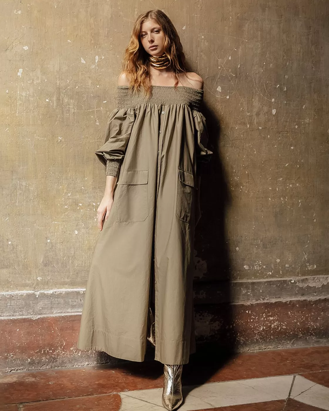 Mes Demoiselles Paris Robes & Jupes>Robe Parimar Kaki
