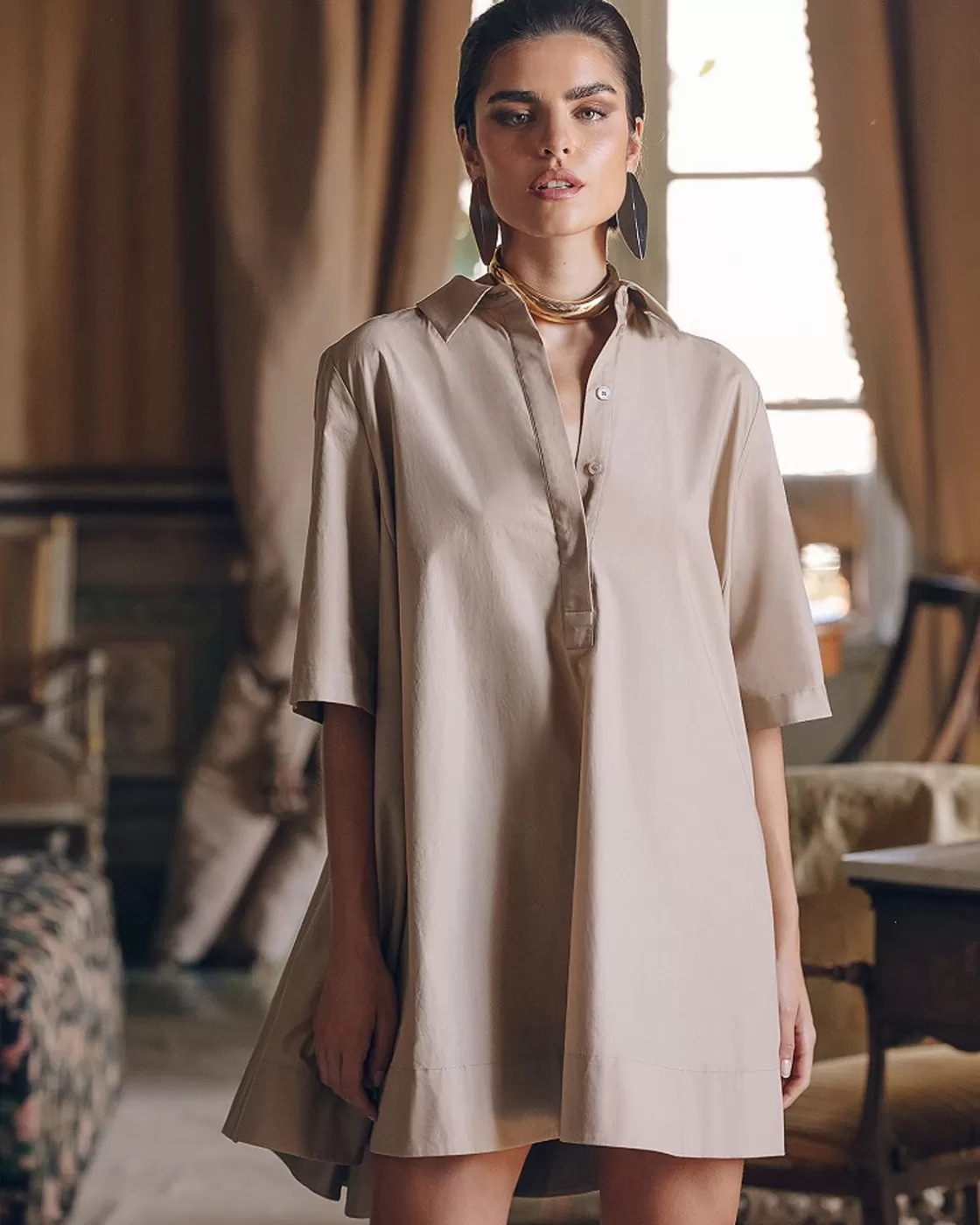 Mes Demoiselles Paris Robes & Jupes>Robe Perle Sable