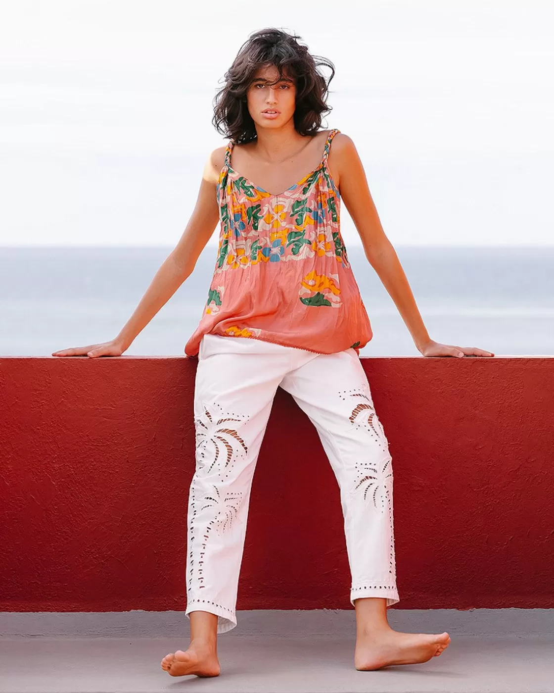 Mes Demoiselles Paris Chemises & Tops>Top Wil Imprime Fleuri