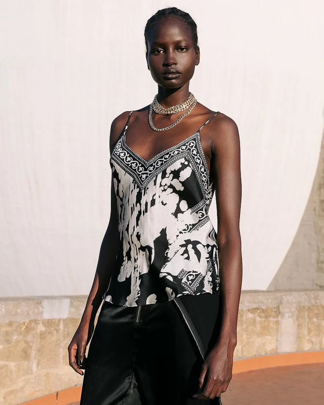Mes Demoiselles Paris Chemises & Tops>Top Wonpy Noir / Blanc